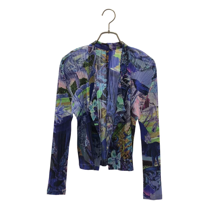 PLEATS PLEASE ISSEY MIYAKE / プリーツプリーズイッセイミヤケ | 2023AW | AURORA JUNGLE プリーツカーディガン | 3 | レディース