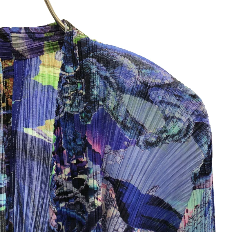 PLEATS PLEASE ISSEY MIYAKE / プリーツプリーズイッセイミヤケ | 2023AW | AURORA JUNGLE プリーツカーディガン | 3 | レディース
