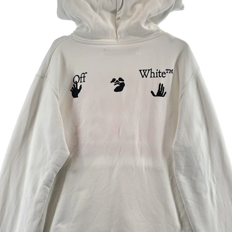 Off-White / オフホワイト | コットン プリント プルオーバー パーカー | M | メンズ