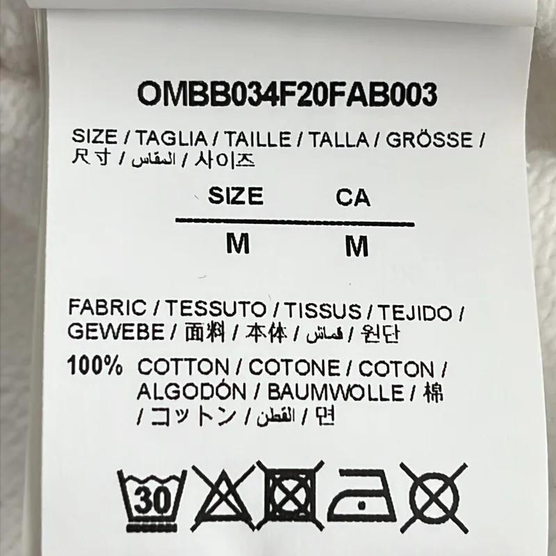 Off-White / オフホワイト | コットン プリント プルオーバー パーカー | M | メンズ
