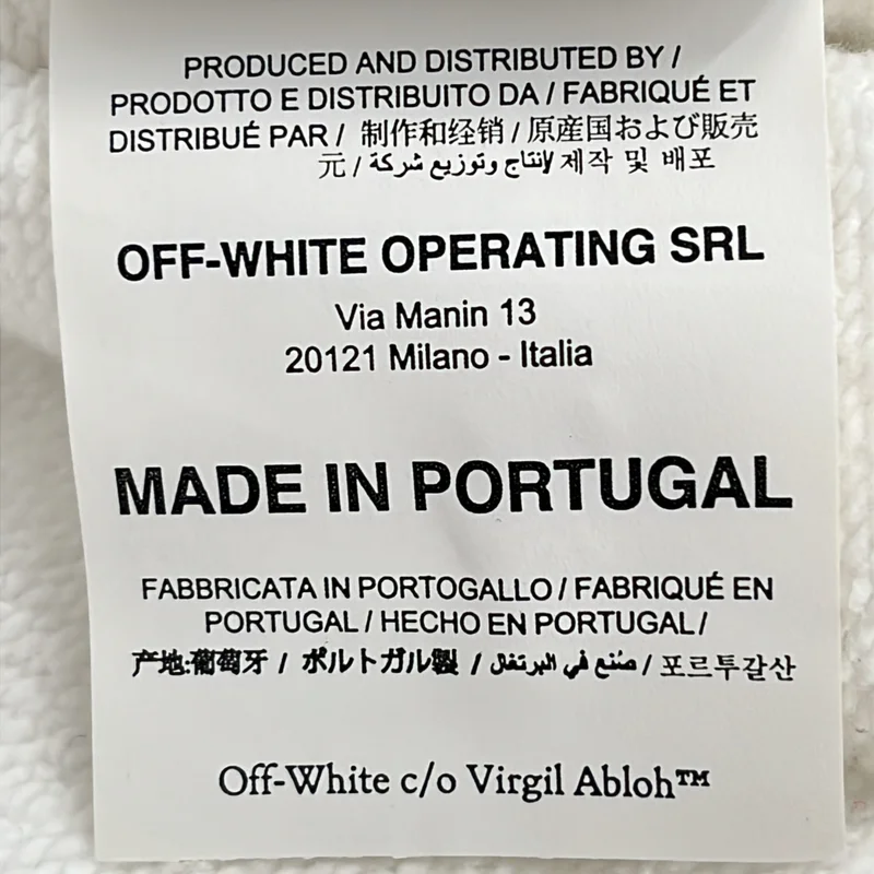 Off-White / オフホワイト | コットン プリント プルオーバー パーカー | M | メンズ
