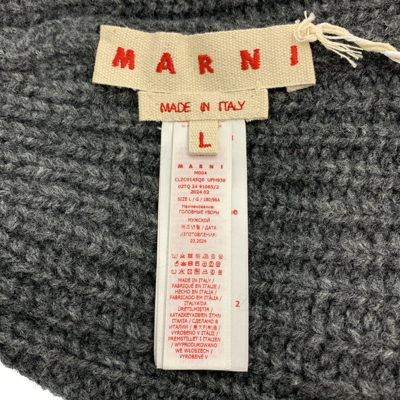 MARNI / マルニ | シェットランドウール ビーニー ニットキャップ | L | その他