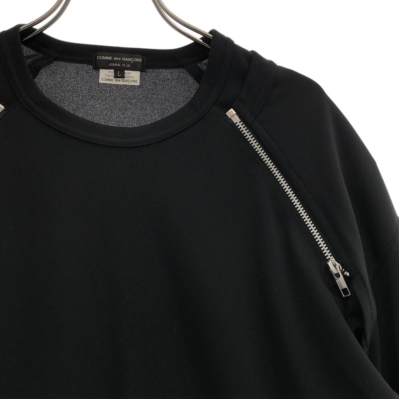 COMME des GARCONS HOMME PLUS / コムデギャルソンオムプリュス | 2025SS | ジップ ロングスリーブTシャツ_長袖 PO-T023 | L | メンズ