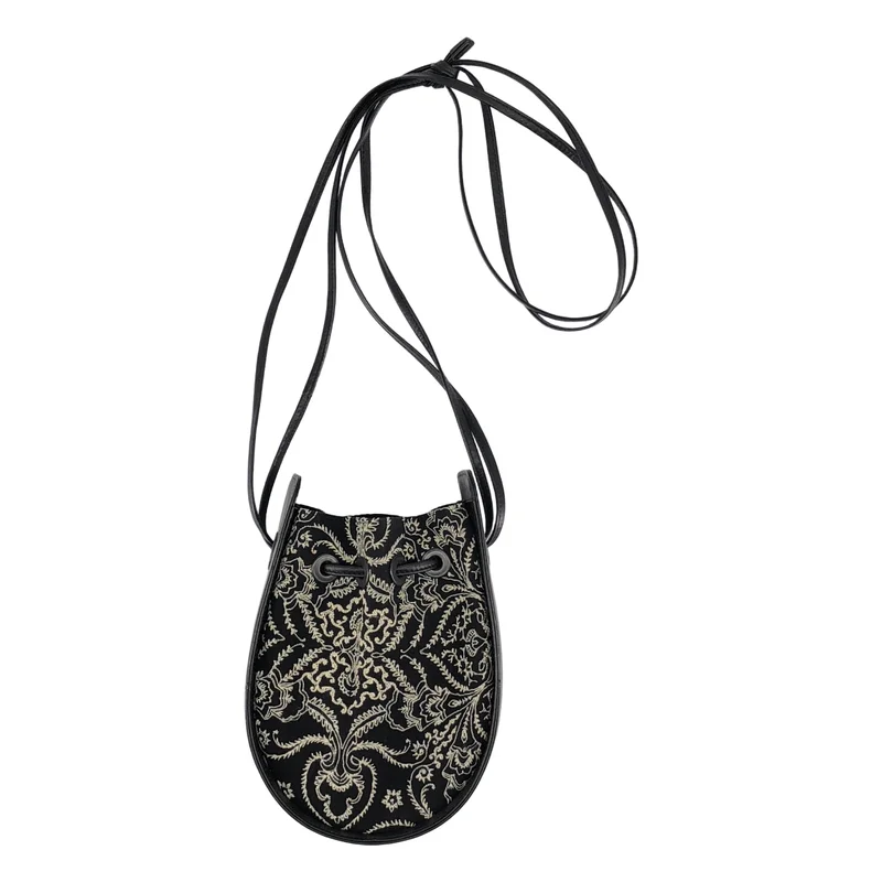 Y's / ワイズヨウジヤマモト | Khadi Embroidered Bag カディコットン 刺しゅう ショルダーバッグ |