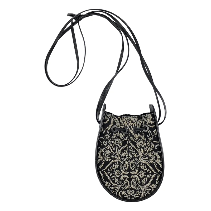 Y's / ワイズヨウジヤマモト | Khadi Embroidered Bag カディコットン 刺しゅう ショルダーバッグ |