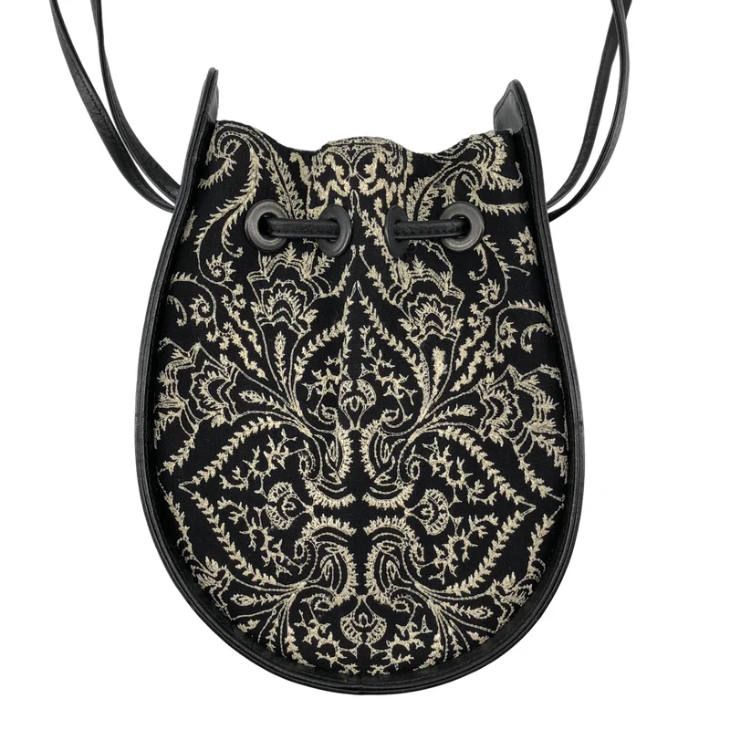 Y's / ワイズヨウジヤマモト | Khadi Embroidered Bag カディコットン 刺しゅう ショルダーバッグ |