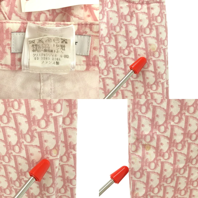 Christian Dior / クリスチャンディオール | トロッターモチーフ フレアパンツ | 6 | レディース