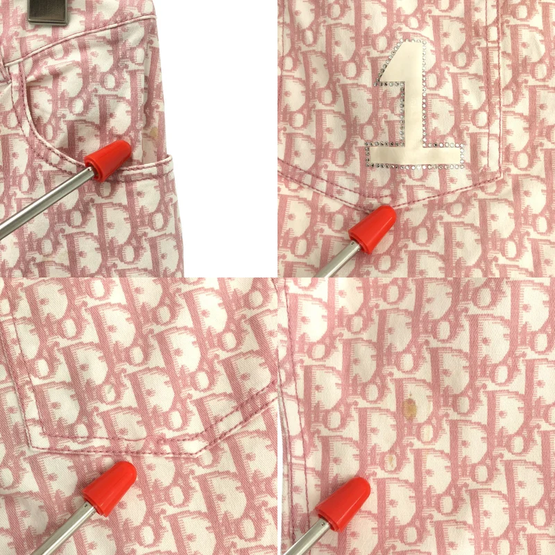 Christian Dior / クリスチャンディオール | トロッターモチーフ フレアパンツ | 6 | レディース