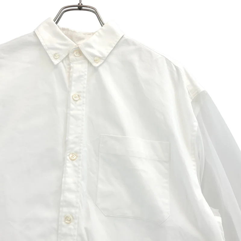 HYKE / ハイク | OXFORD SHEER SLEEVE SHIRT / コットン オックスフォード シアースリーブシャツ | 1 | レディース