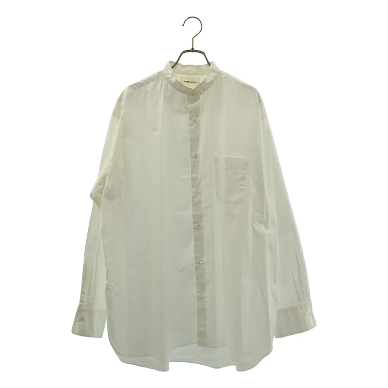 MARKAWARE / マーカウェア | COMFORT FIT BAND COLLAR SHIRT ORGANIC COTTON / ロゴボタン バンドカラー シャツ | 3 | メンズ