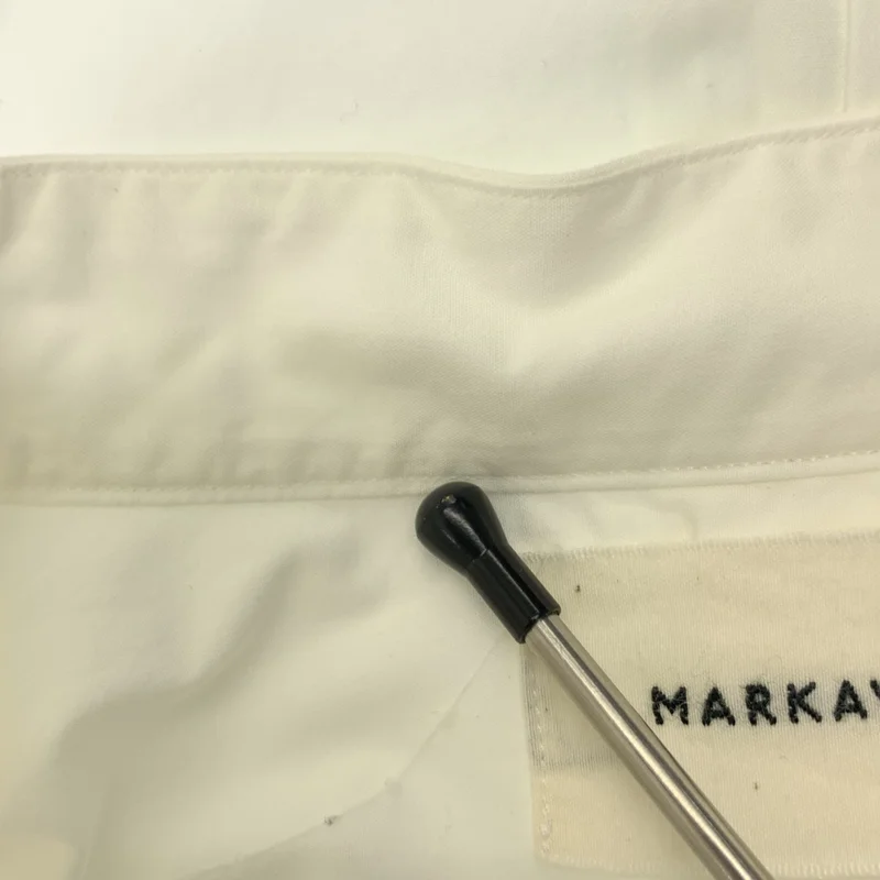 MARKAWARE / マーカウェア | COMFORT FIT BAND COLLAR SHIRT ORGANIC COTTON / ロゴボタン バンドカラー シャツ | 3 | メンズ