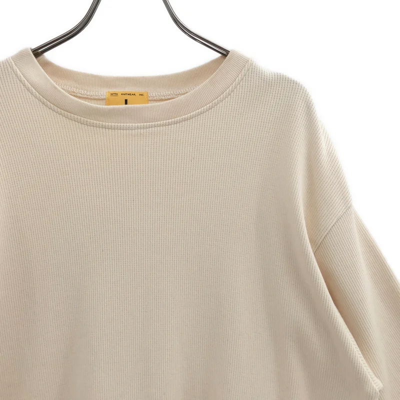 NITTO KNITWEAR / ニットーニットウェア | サーマル 半袖 ニットTシャツ | L | メンズ