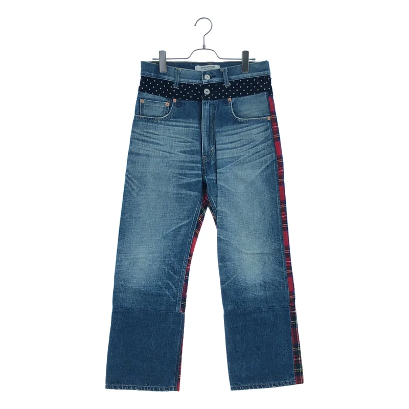 JUNYA WATANABE COMME des GARCONS / ジュンヤワタナベ | 2013AW | 異素材切替 デニムパンツ | XS | メンズ