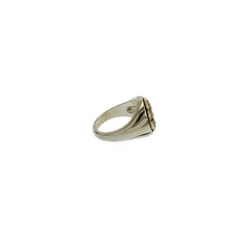 Yes. / イエス | IRON PLATE SIGNET RING リング / K18YG / SV925 |