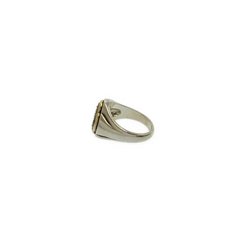 Yes. / イエス | IRON PLATE SIGNET RING リング / K18YG / SV925 |