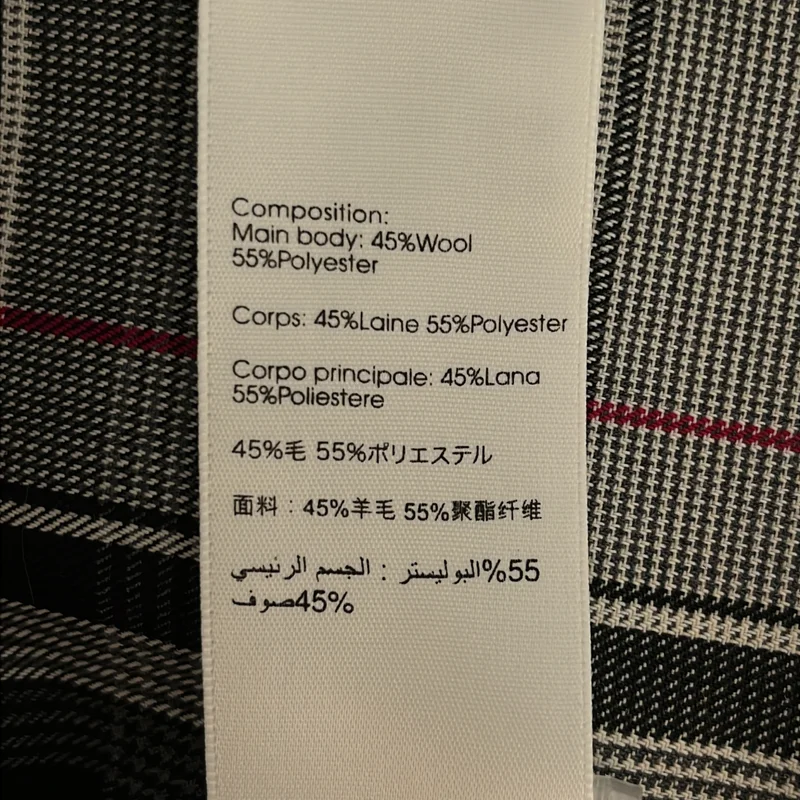 3.1 Phillip Lim / スリーワンフィリップリム | ウール混 チェック ベルテッドタックパンツ | 0 | レディース
