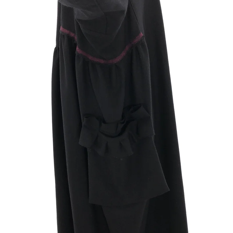 tricot COMME des GARCONS / トリココムデギャルソン | 2021AW | ウール フリルポケット 七分袖ギャザーワンピース | M | レディース
