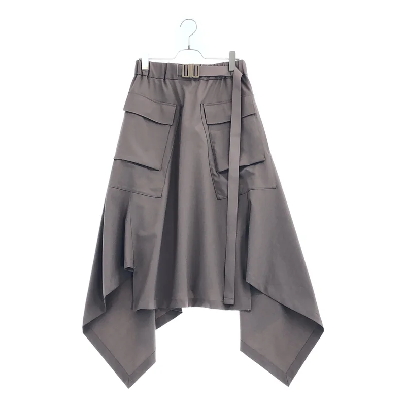 Y-3 / ワイスリー | W CLASSIC REFINED WOOL SKIRT ウール アシンメトリースカート | XS | レディース