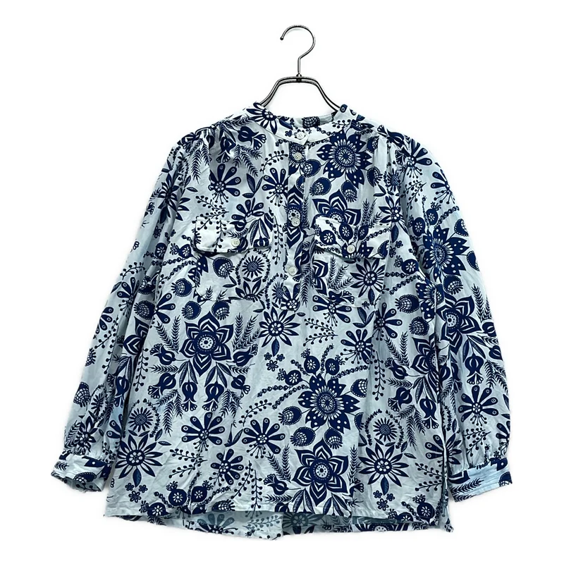 A.P.C. / アーペーセー | レーヨン リネン フローラル プルオーバー ブラウス | 34 | レディース