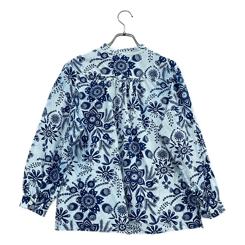 A.P.C. / アーペーセー | レーヨン リネン フローラル プルオーバー ブラウス | 34 | レディース