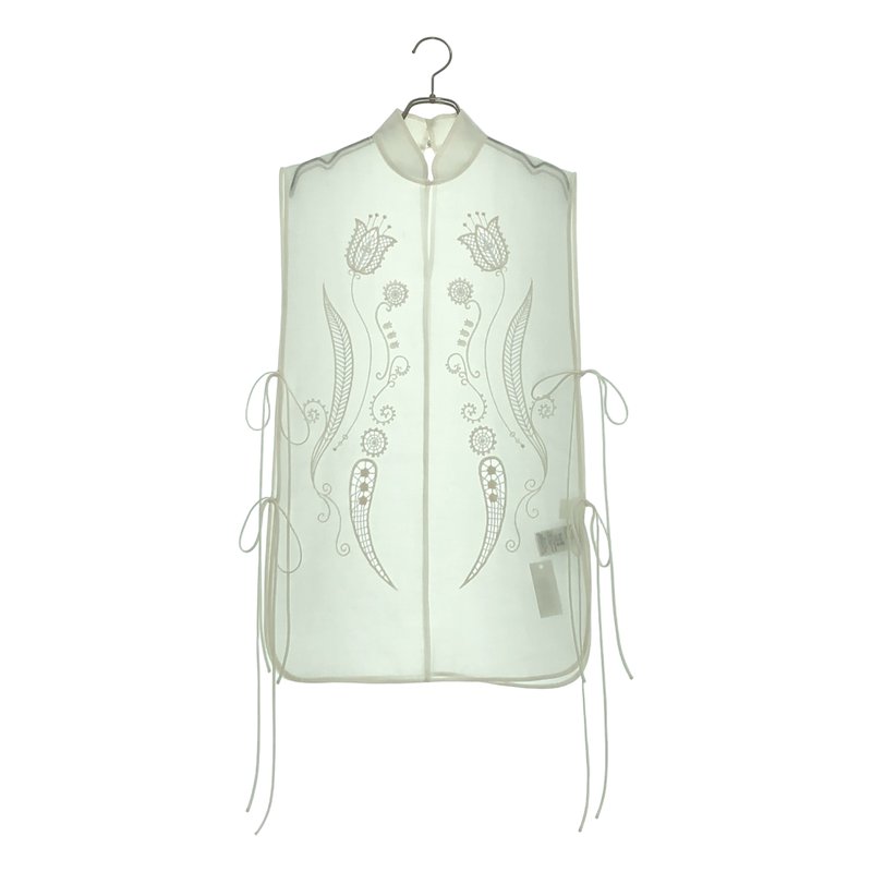 Mame Kurogouchi / マメクロゴウチ | 2024AW | Sheer Embroidery Vest シアーエンブロイダリーベスト | 2 | レディース