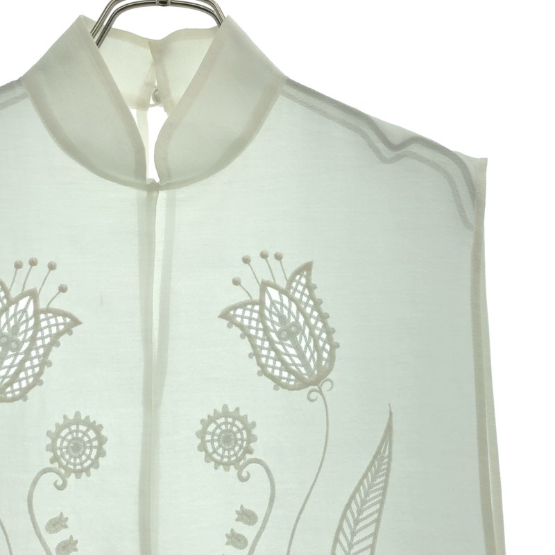 Mame Kurogouchi / マメクロゴウチ | 2024AW | Sheer Embroidery Vest シアーエンブロイダリーベスト | 2 | レディース
