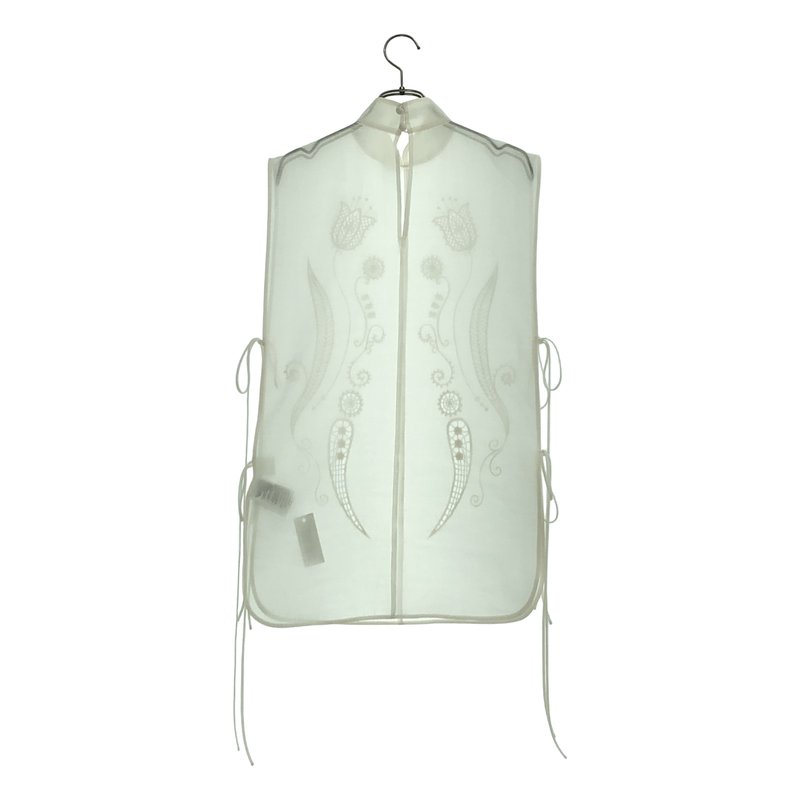 Mame Kurogouchi / マメクロゴウチ | 2024AW | Sheer Embroidery Vest シアーエンブロイダリーベスト | 2 | レディース