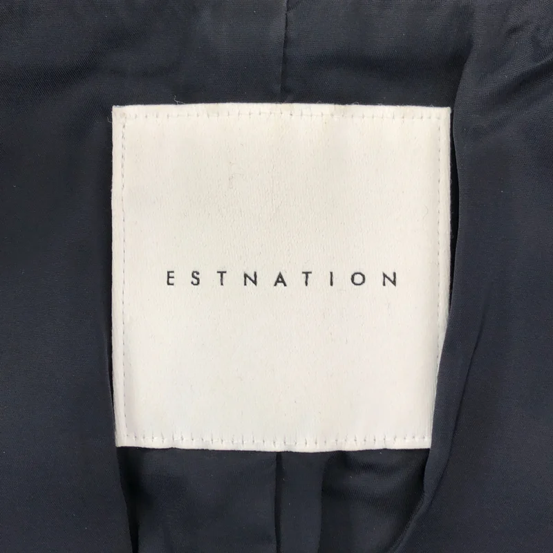 ESTNATION / エストネーション | ウール混 ノーカラー ジャケット | 38 | レディース