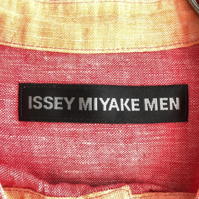 ISSEY MIYAKE MEN / イッセイミヤケメン | リネン バンドカラー ハーフスリーブシャツ | 1 | メンズ