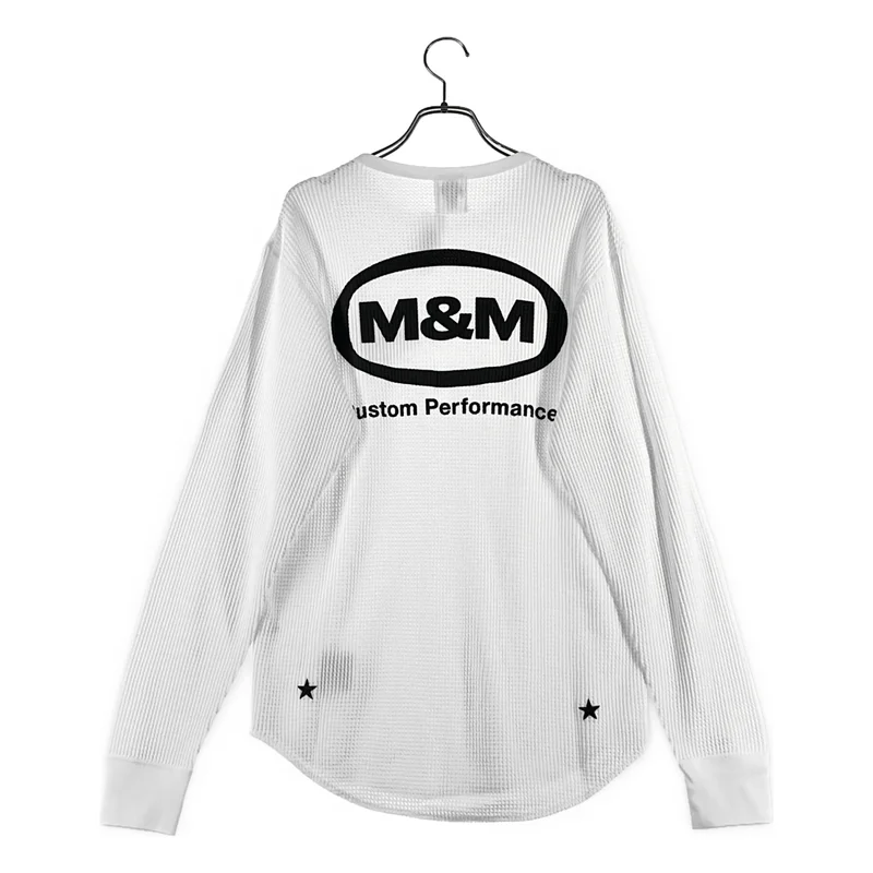 M&M / エムアンドエム | サーマル ロゴ Tシャツ | M | メンズ