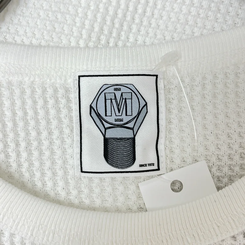 M&M / エムアンドエム | サーマル ロゴ Tシャツ | M | メンズ