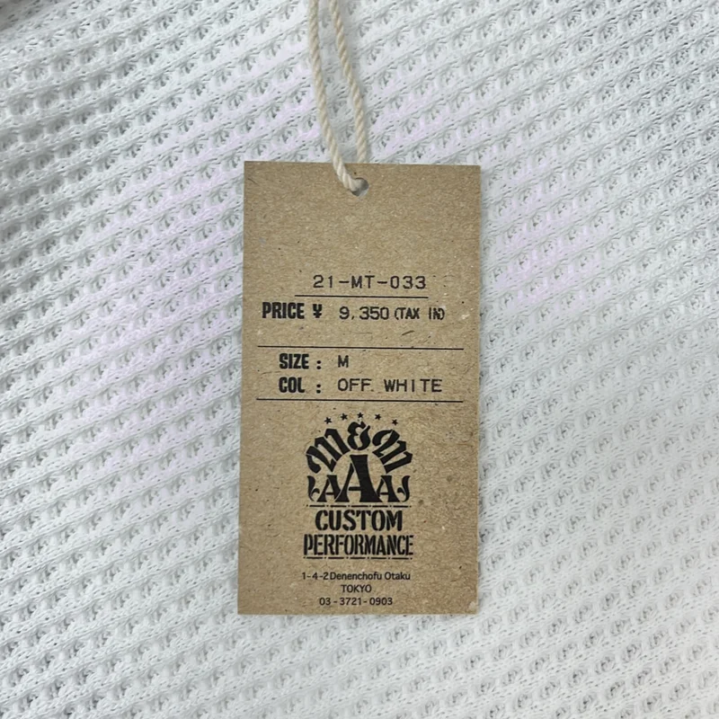 M&M / エムアンドエム | サーマル ロゴ Tシャツ | M | メンズ
