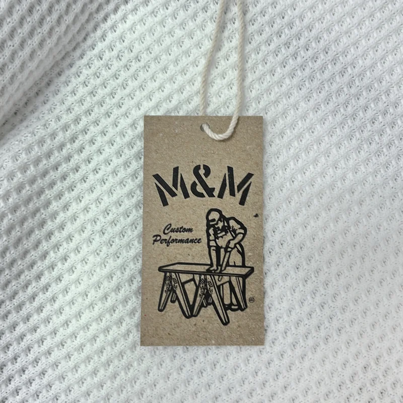 M&M / エムアンドエム | サーマル ロゴ Tシャツ | M | メンズ