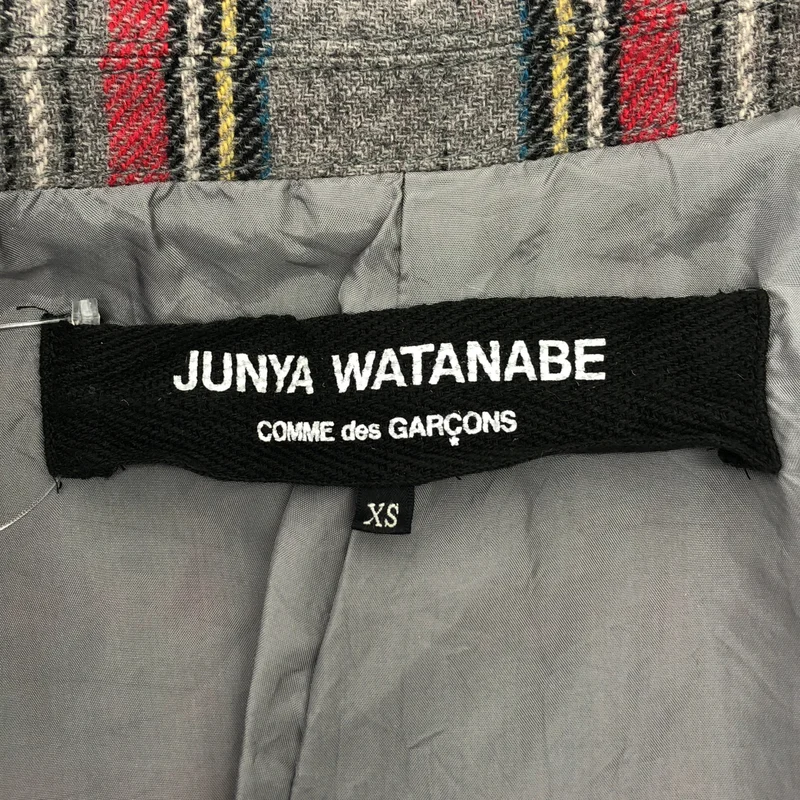JUNYA WATANABE COMME des GARCONS / ジュンヤワタナベ | 2010AW | ウール チェック ダブルブレスト ジャケット / 総裏地 | XS | レディース