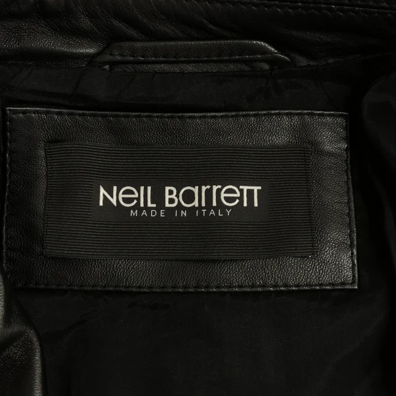 Neil Barrett / ニールバレット | ラムレザー ダブルライダースジャケット | M | メンズ