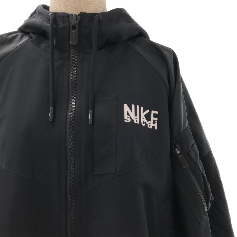 sacai / サカイ | 2022AW | ×NIKE Full Zip HD Jacket / ナイロンブルゾン フーデッド ジャケット | M | レディース
