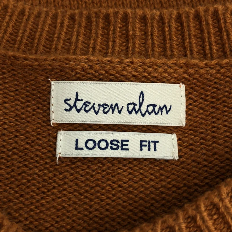 steven alan / スティーブンアラン | コットン カシミヤ ルーズフィット クルーネックニット | S | メンズ