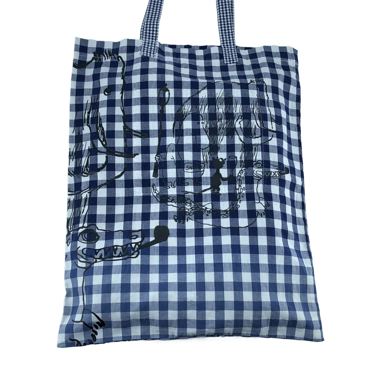 tao COMME des GARCONS / タオコムデギャルソン | トーベヤンソン ギンガムチェック トートバッグ |