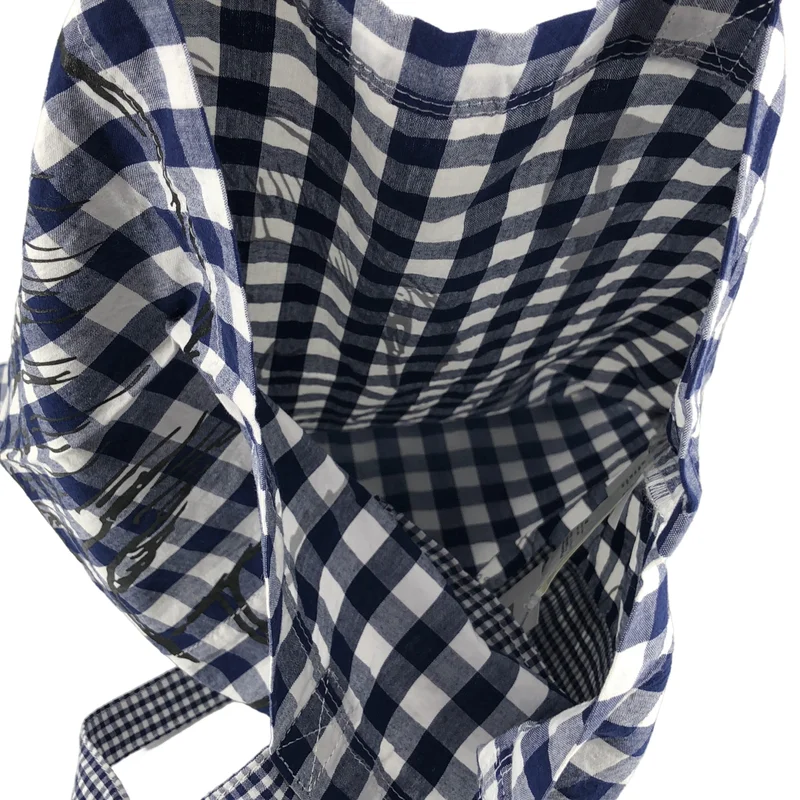tao COMME des GARCONS / タオコムデギャルソン | トーベヤンソン ギンガムチェック トートバッグ |