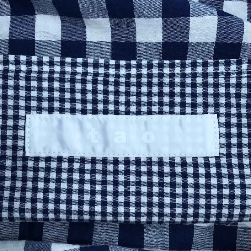 tao COMME des GARCONS / タオコムデギャルソン | トーベヤンソン ギンガムチェック トートバッグ |