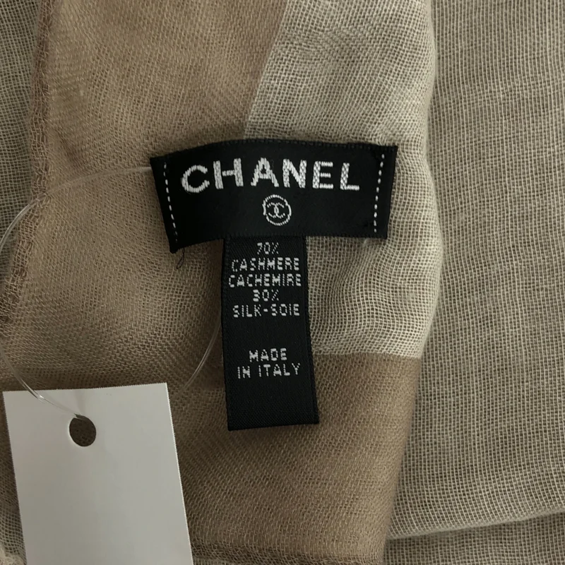 CHANEL / シャネル | カシミヤ シルク ライオン ストール |