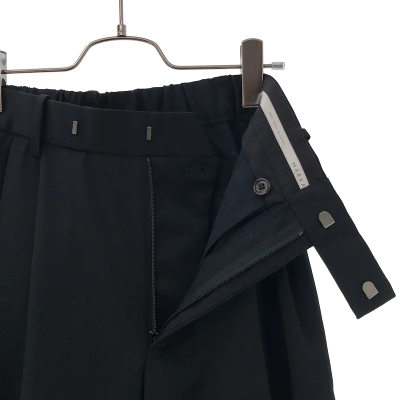 MARKAWARE / マーカウェア | 2025AW | DOUBLE PLEATED WIDE TROUSERS / ウールギャバ ダブルプリーテッド ワイドパンツ | 1 | メンズ
