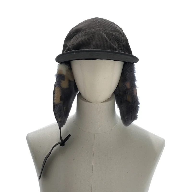 sacai / サカイ | コーデュロイ ボア フライトキャップ |