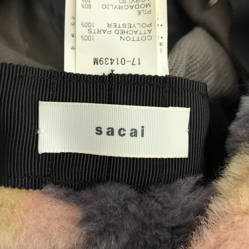 sacai / サカイ | コーデュロイ ボア フライトキャップ |