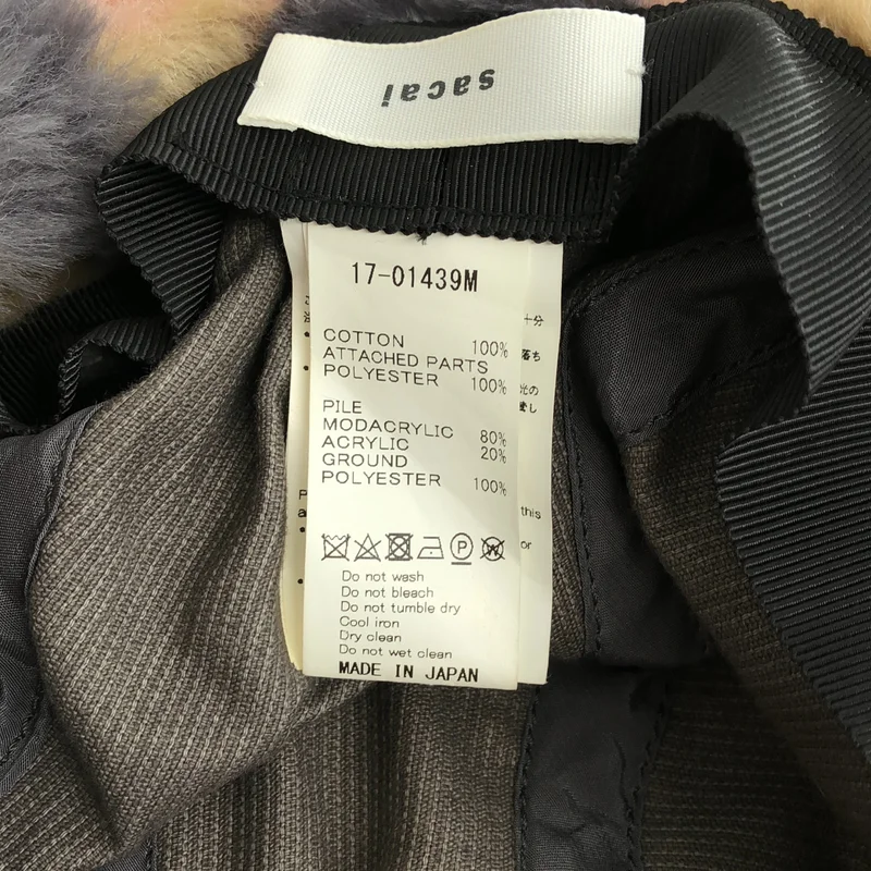 sacai / サカイ | コーデュロイ ボア フライトキャップ |