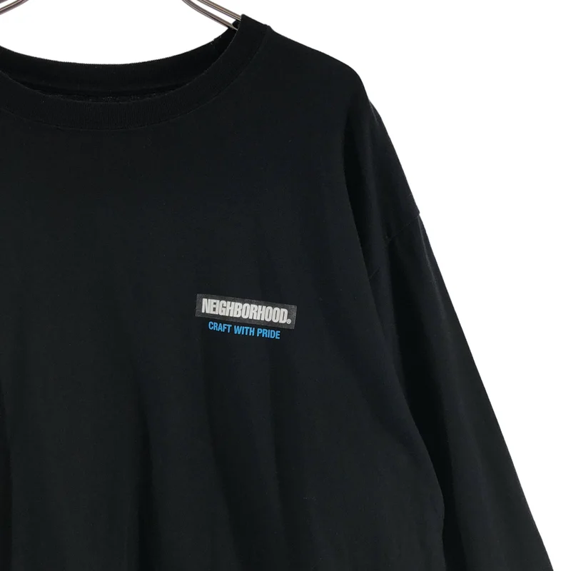 NEIGHBORHOOD / ネイバーフッド | コットン ワンポイントロゴ ロングスリーブTシャツ | M | メンズ