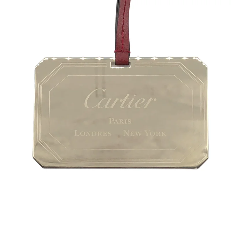 Cartier / カルティエ | レザー ストラップ付き ミラー |