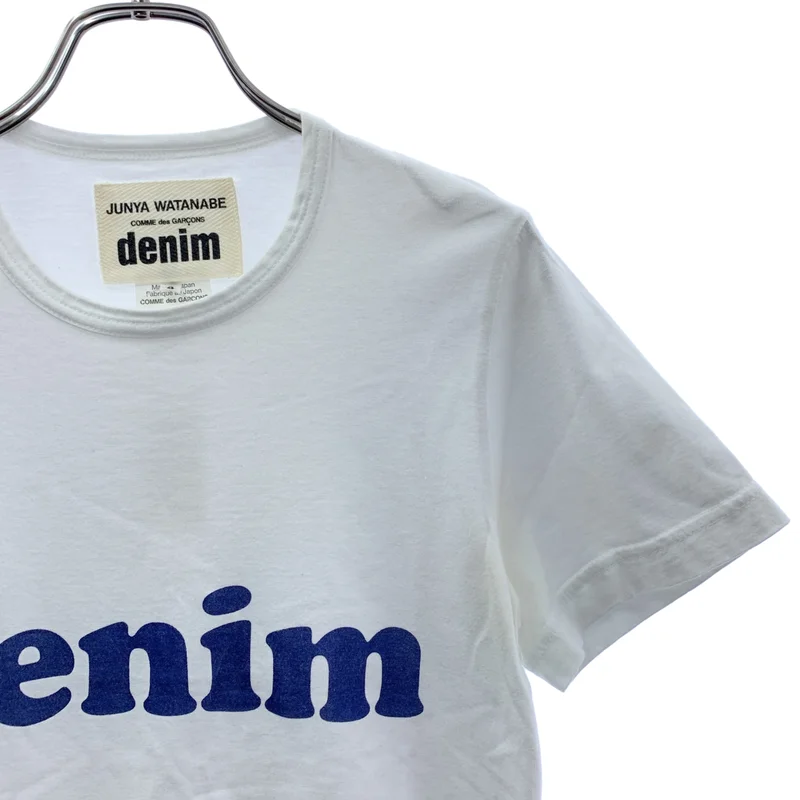 JUNYA WATANABE COMME des GARCONS / ジュンヤワタナベ | 2017SS | denim / コットン ロゴカットソー | S | レディース