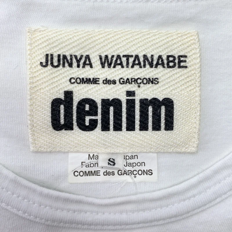 JUNYA WATANABE COMME des GARCONS / ジュンヤワタナベ | 2017SS | denim / コットン ロゴカットソー | S | レディース