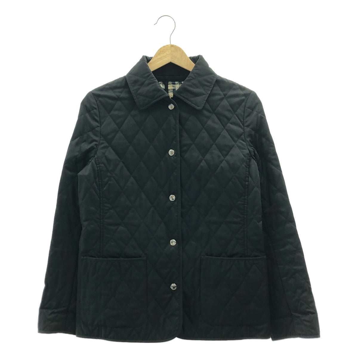 バーバリー ロンドン キッズ キルティングジャケット チェック 黒 6Y 120 BURBERRY LONDON / バーバリーロンドン | ノバチェック キルティング